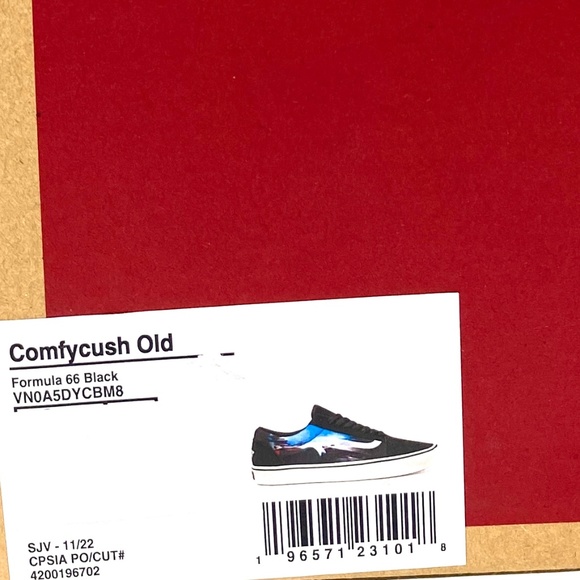 VANS Old Skool ComfyCush Formula 66 Shoe Low Skate Suede Black Women VN0A5DYCBM8 - Picture 8 of 9